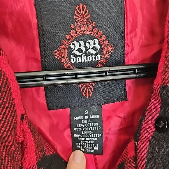 BB Dakota red plaid jacket - Picture 2 of 8